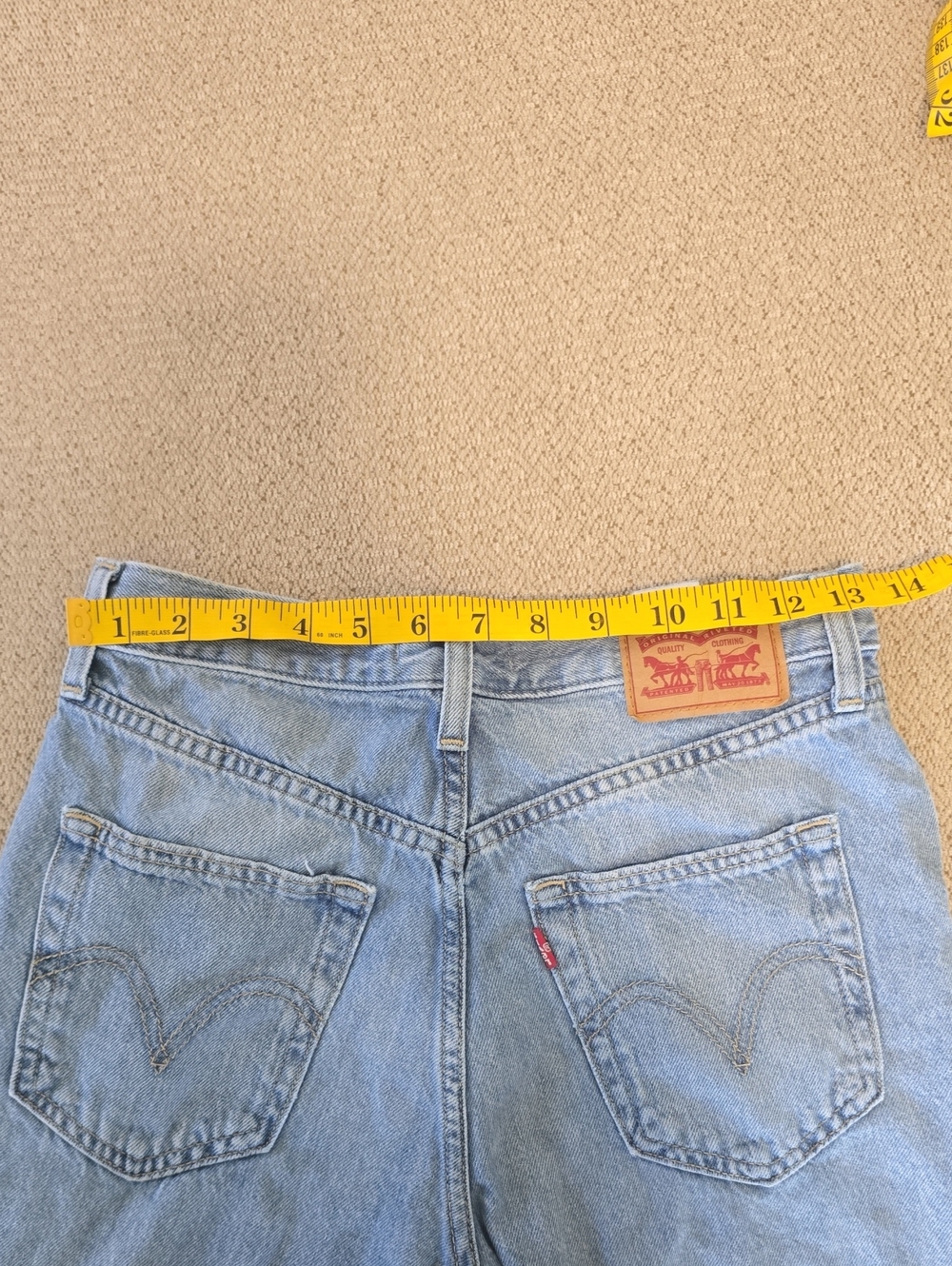Levi's High Waisted Straight Jeans - Size 27 - Picture 8 of 14